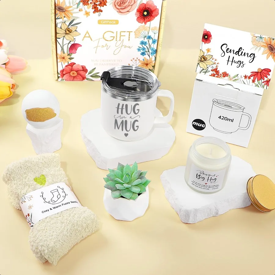 Sympathie-Geschenkkörbe Sympathie-Geschenke gegen Verlust des geliebten Menschen Sorry für Ihren Verlust Geschenkkorb Frauen Selbstpflegepaket Inspirationa