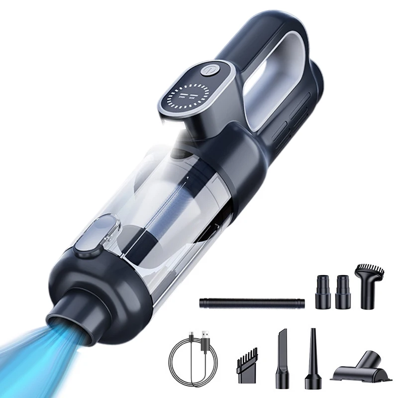 

Handheld Vacuum Cordless - Car Vacuum Cleaner With Brushless Motor, 15000Pa Strong Suction With LED Light