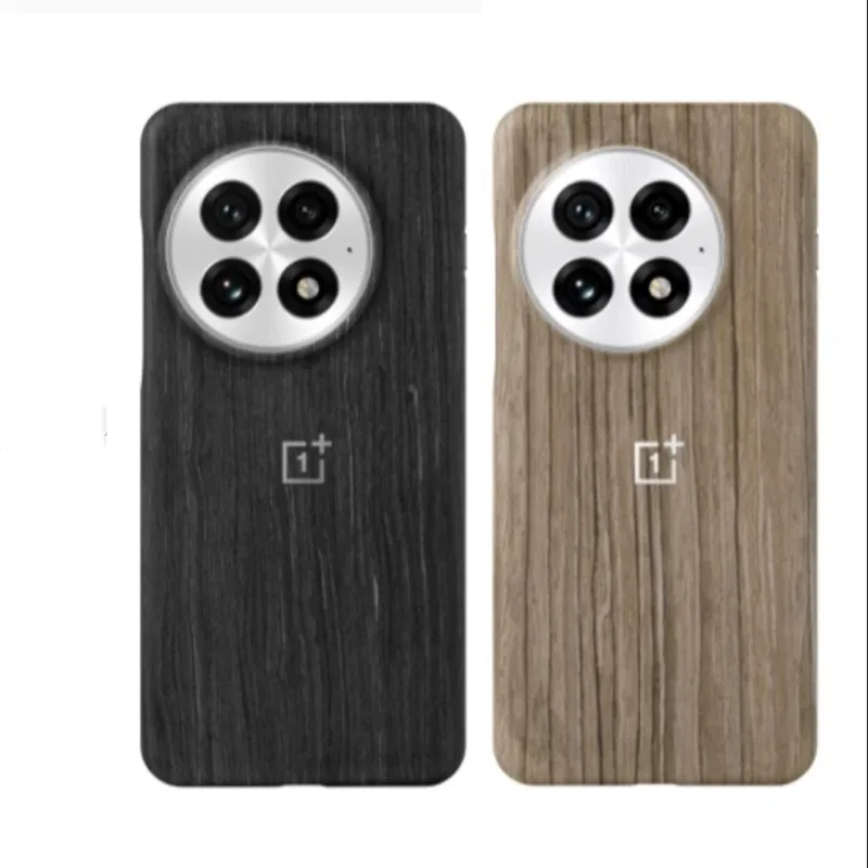

Оригинальный чехол OnePlus 13, официальный магнитный полупакет с деревянным зерном, тонкая матовая жесткая задняя крышка