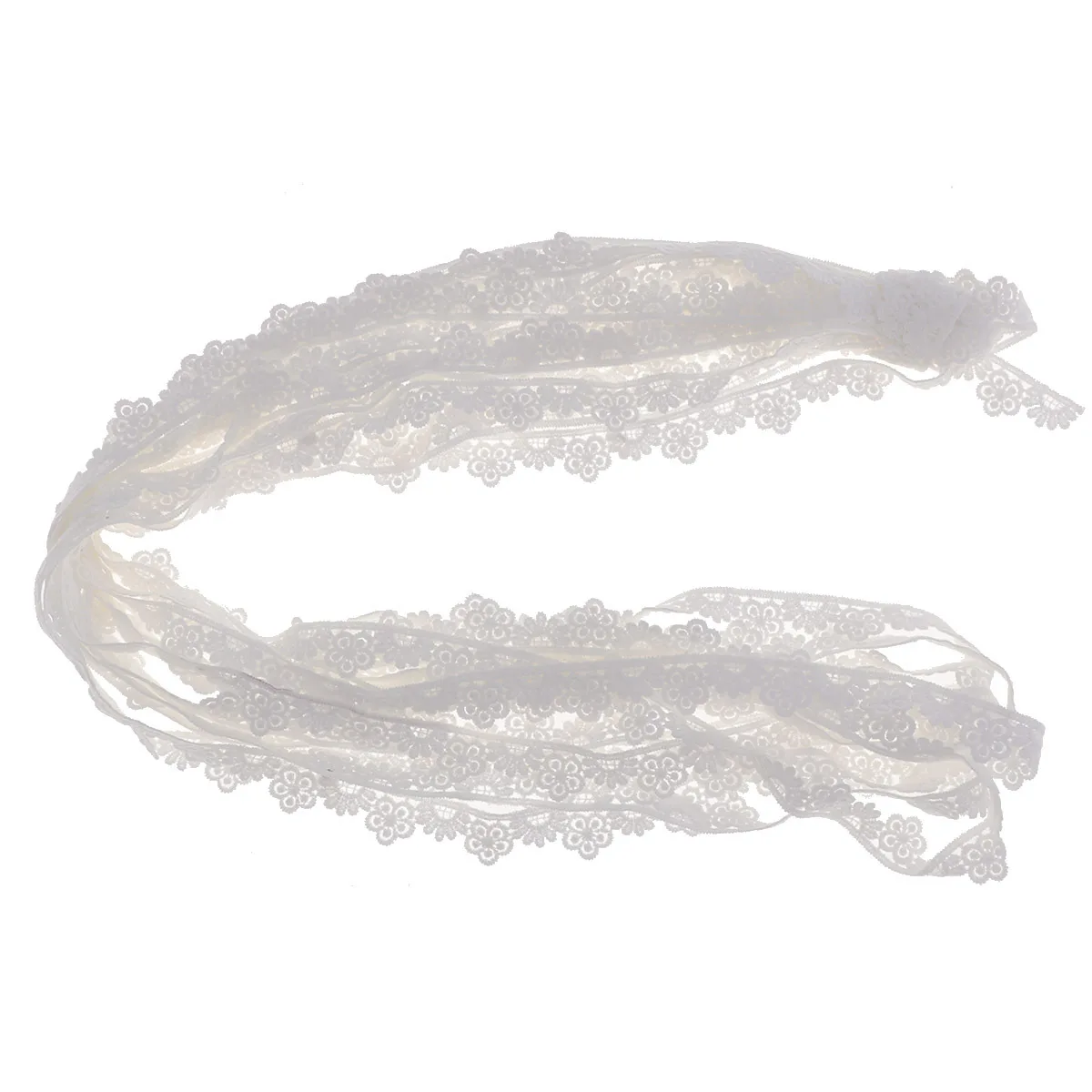 

10 Yard 920X1.5Cm White Lace Fabric Flower Border Decorative Trim For Wedding Dress Lingerie Craft Diy Applique Ribbon H17-11-39