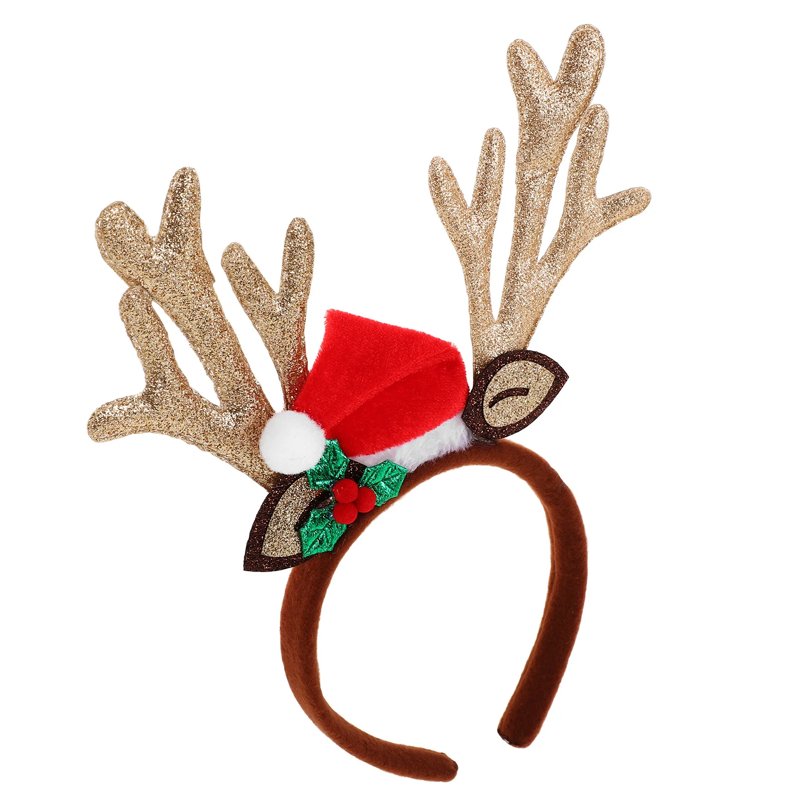 

Glitter Happy New Year Headband Creative Wine Bottle Style Lightweight Non Slip Hair Hoop New Years Eve Party Decorations