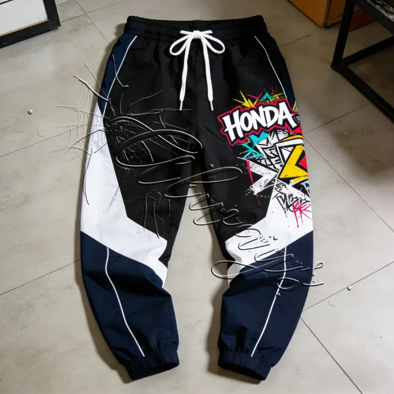 

Лето 2026, новые повседневные модные спортивные брюки Honda HRC Racing, мужские мото для любителей бездорожья, специальные быстросохнущие солнцезащитные брюки