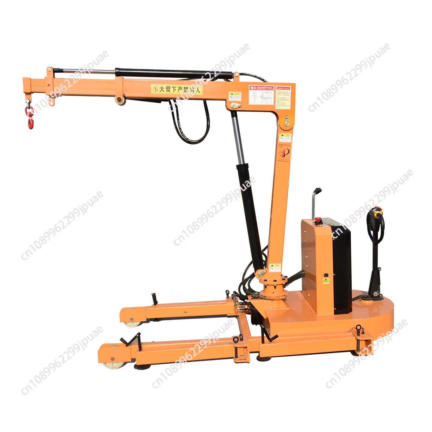 Full Electric Hydraulic Crane Rotating Jib Small Mobile Crane Electric Hydraulic Lifter