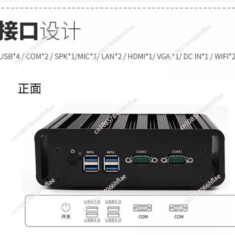 Household Silent Fanless Mini PC  i7 5500U Windows System WiFi Gigabit Ethernet Home Desktop Computer
