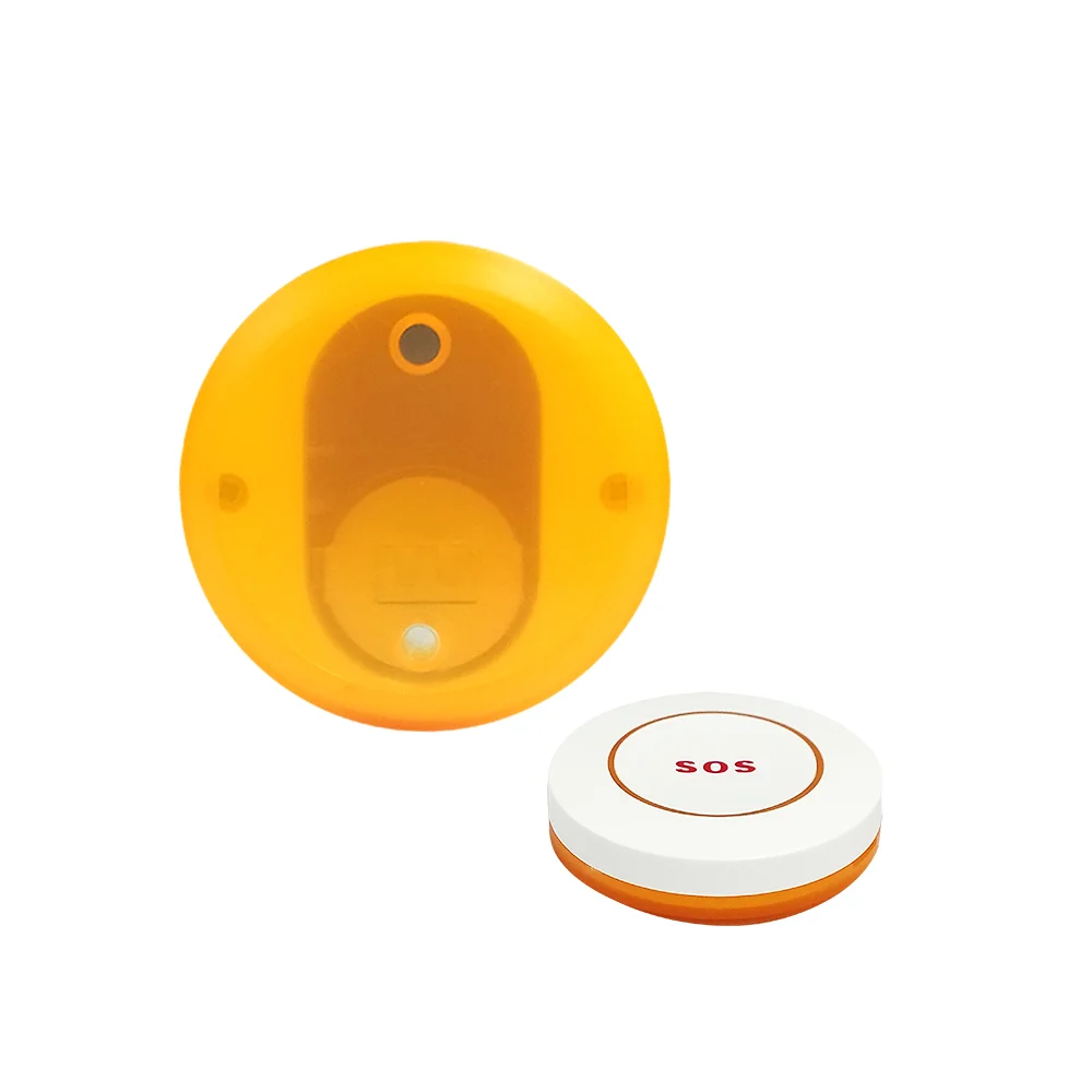 TAIBOAN Mini Round Shape Elderly Emergency Button SOS Wireless 433M Sensor Button Home Burglar Work for 433MHz Home Alarm System