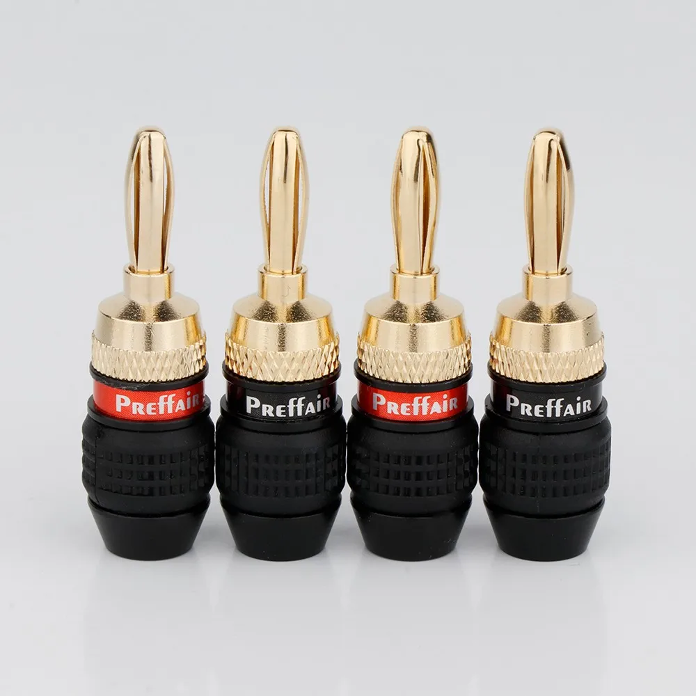 Preffair 8PCS BA1473 Gold Überzogene Lautsprecher Stecker Quick Connect Lautsprecher Kabel Audio Stecker Stecker Lautsprecher draht jack – Detail 1