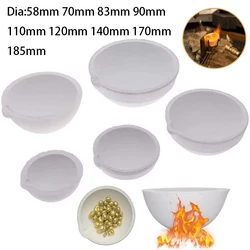 금 및 실버 백금 정제 하이 퀄리티 고온 석영 그릇 용융 도가니, 100g-5000g