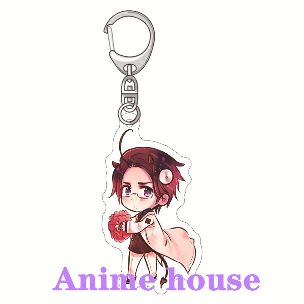 Nen Anime Hetalia Axis Powers Acrylic GAME Keychain 6cm Figure Model Keyring Plate Cosplay Toy for Gift