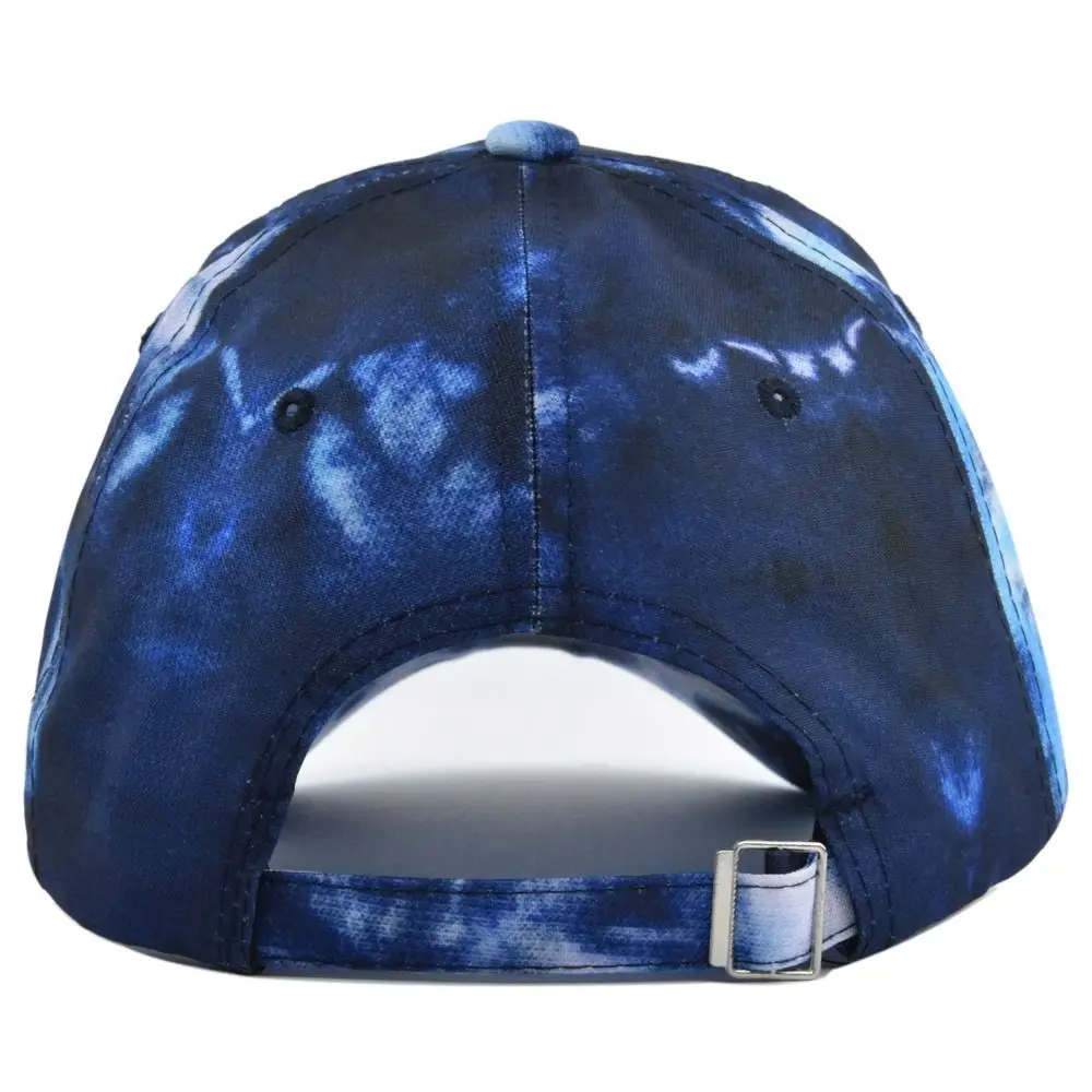 Fashion Cotton Baseball Cap Adjustable Tie Dye Print Peaked Cap Hip-hop Multicolor Sun Visor Hat Summer