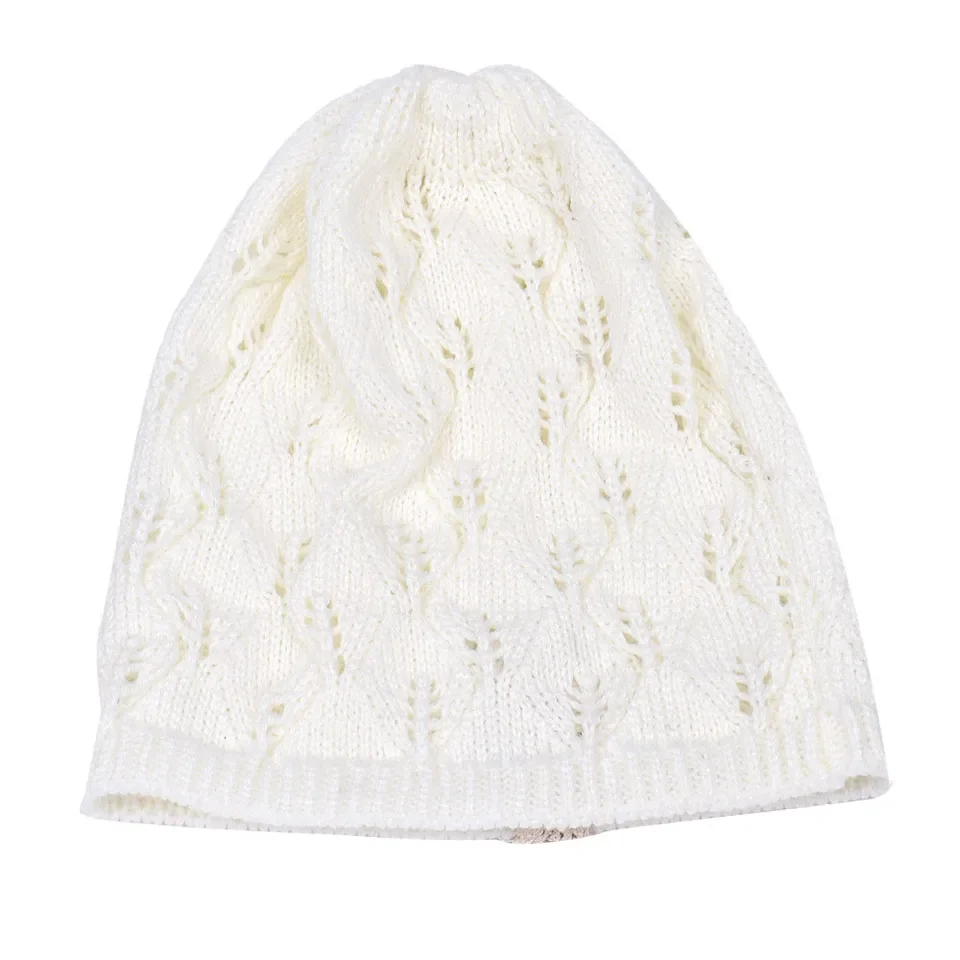 

Ladies Fashion Beanie Knitted Autumn Winter Women Turban Hat Hollow Out Caps Streetwear Skullies Beanies Bonnet Cap Gorros