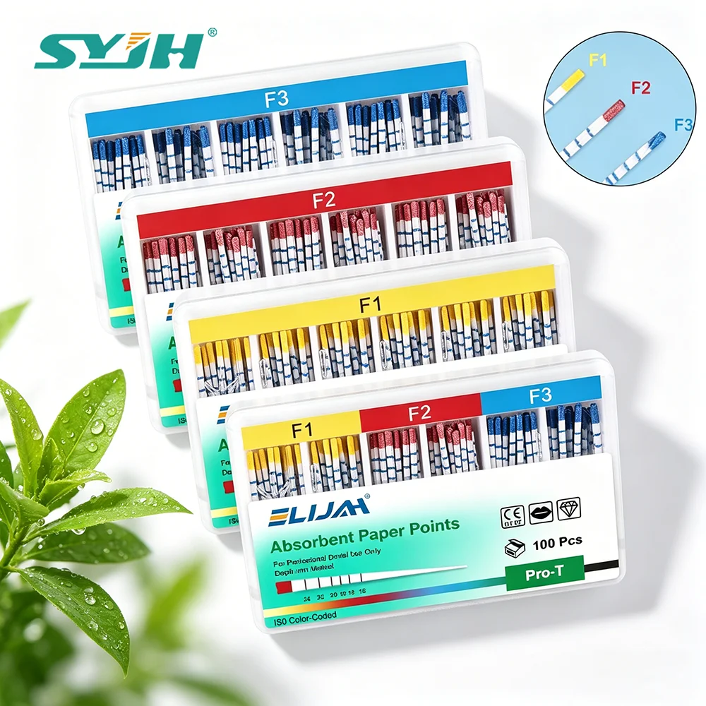 

SYJH Dental Pro-T With Scale Absorbent Paper Points Large Taper Sterile Design Root Cancel Fiber Tips For Dentistry Materials