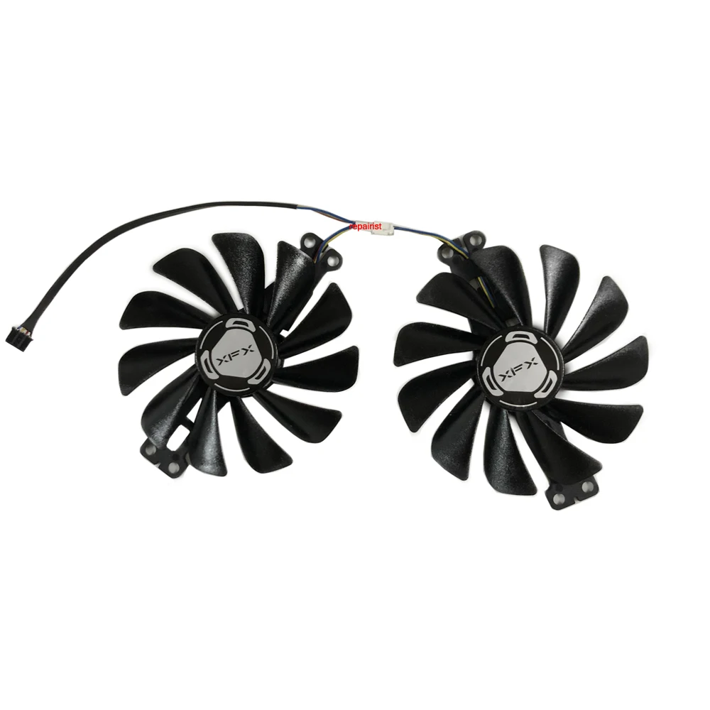 2Pcs/Set,CF1010U12S,Graphics Card Fan,For XFX RX 6600XT RX6600XT Speedstar,Video Cards Cooling