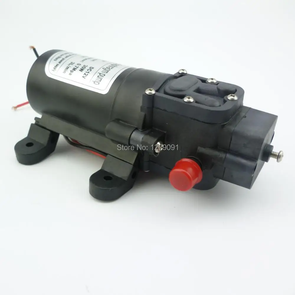 

1pcs DC 12v 30W 3L/min Small Low Pressure Water Pump Electric Diaphragm Water Pump Self Priming Return Valve Type