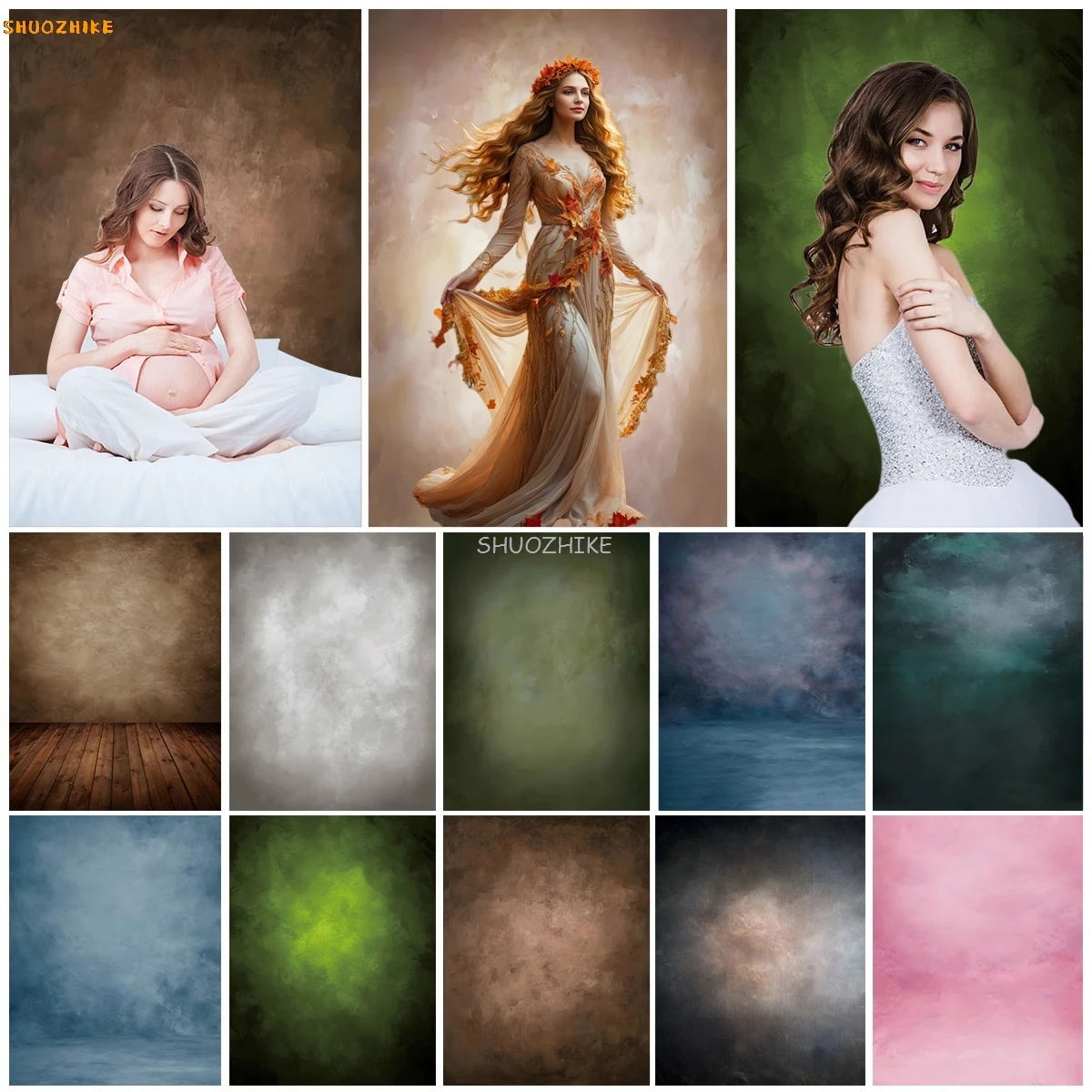 

Abstract Gradient Texture Photography Backdrop Solid Color Kid Adult Maternity Art Portrait Professional Background Photo Studio