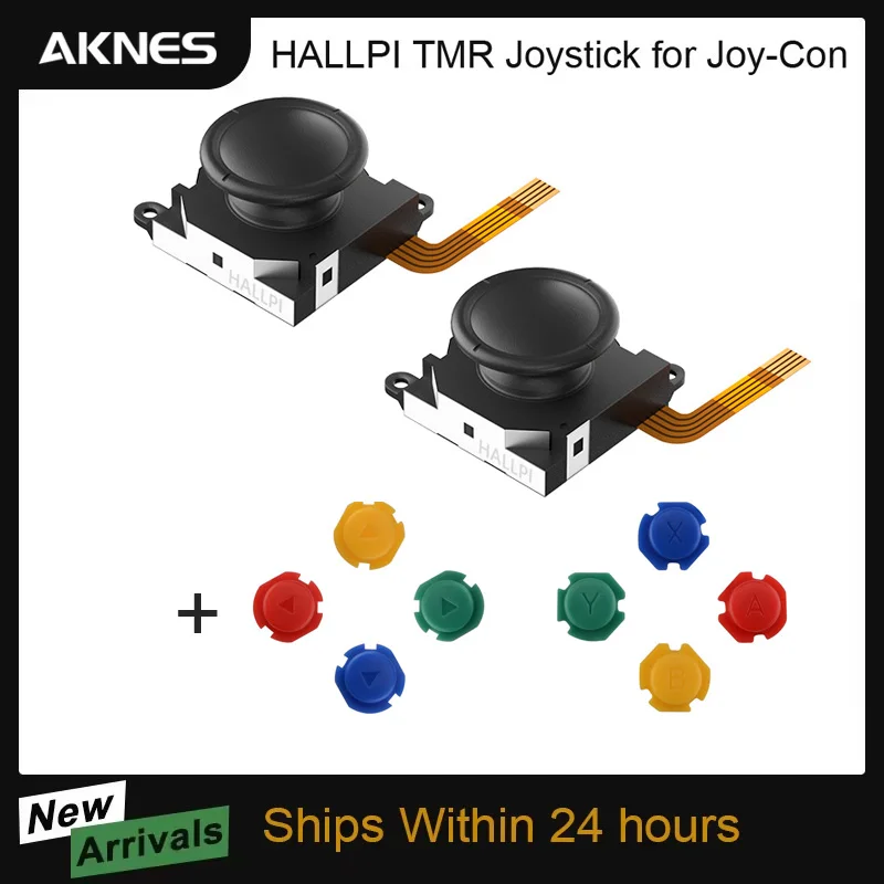 HALLPI × AKNES TMR-Joystick für Joy-Con-Ersatz, kein Driften, elektromagnetischer Stick für Nintendo Swicth OLED Lite Reparatur