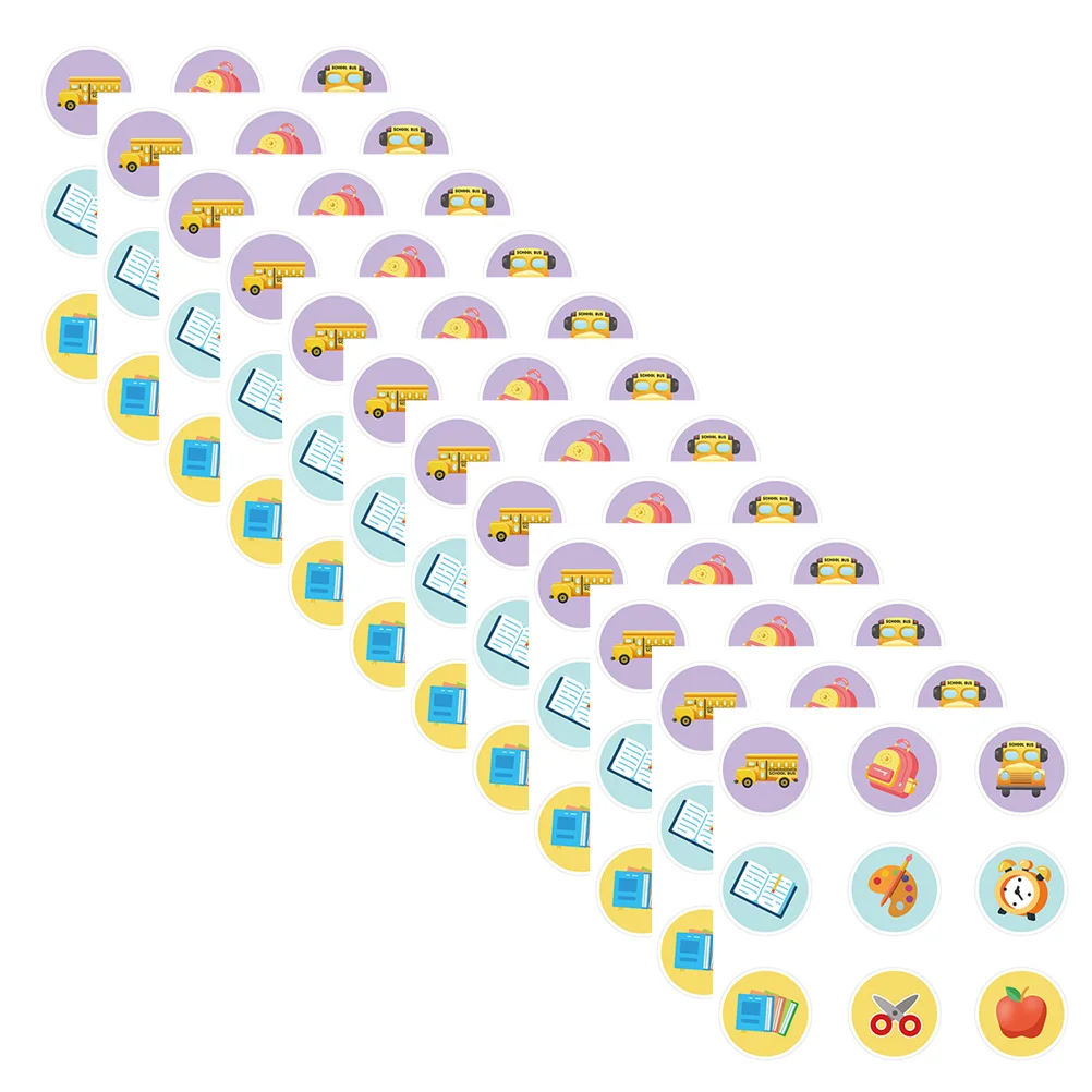 

20pcs Gift Stickers Back To School Party Baking Decorations Adhesive Paper Stickers For Candy Bags Packaging Scrapbooks Sealing