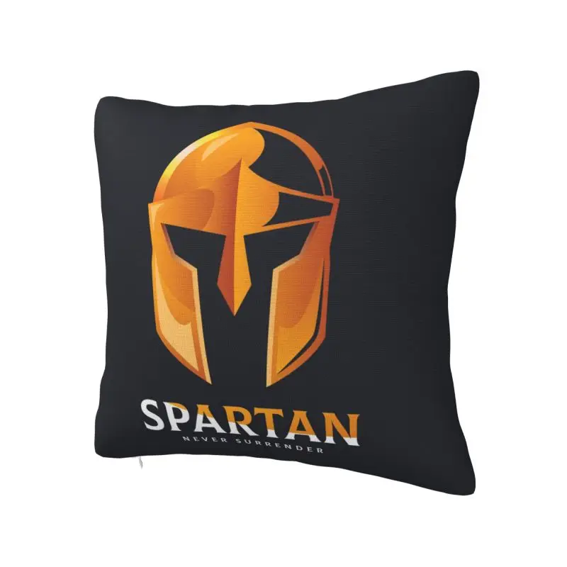 Sparta Spirit Spartan Skull Throw Pillow Case for Sofa Modern Cushion Cover Car Pillowcase