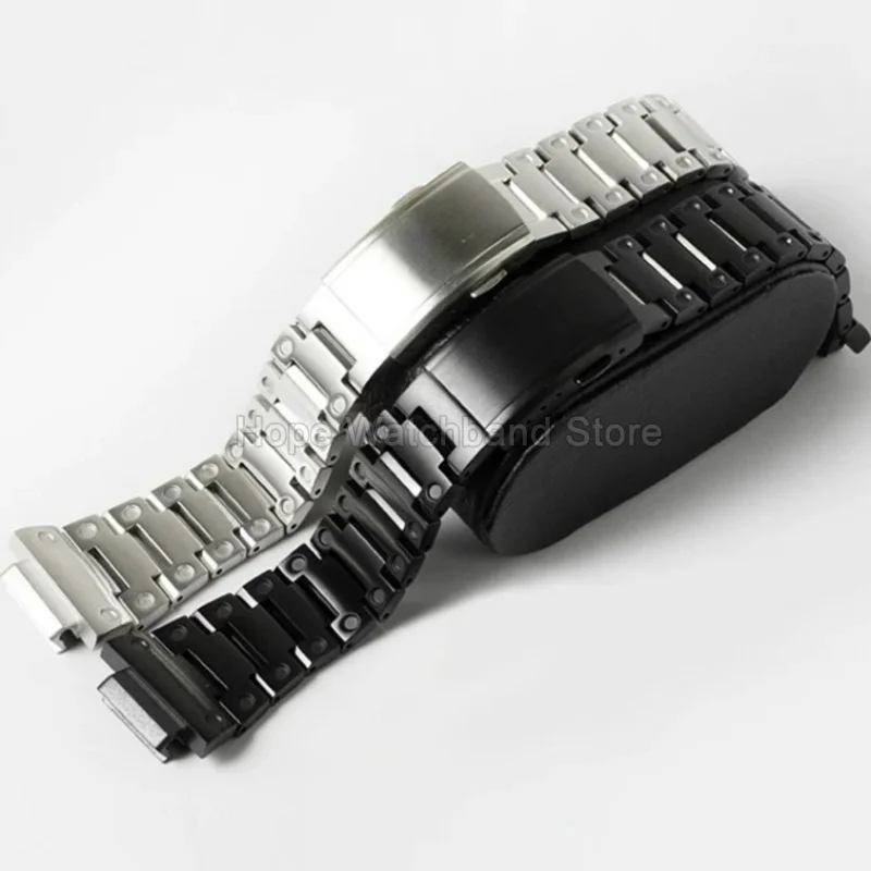 Metal Watch Accessory for Casio G-SHOCK DW-5600 GWM5610 GW-B5600 DW5000 GM-5600 Solid Stainless Steel Watchband Polished Surface