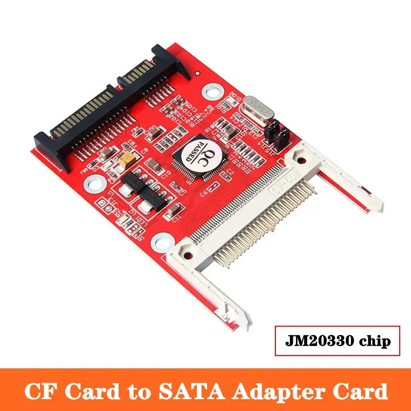 Factory Direct Sales CF Card to SATA Serial Hard Disk Adapter Card CF to SATA Card SATA to CF Adapter Card JM20330 Chip
