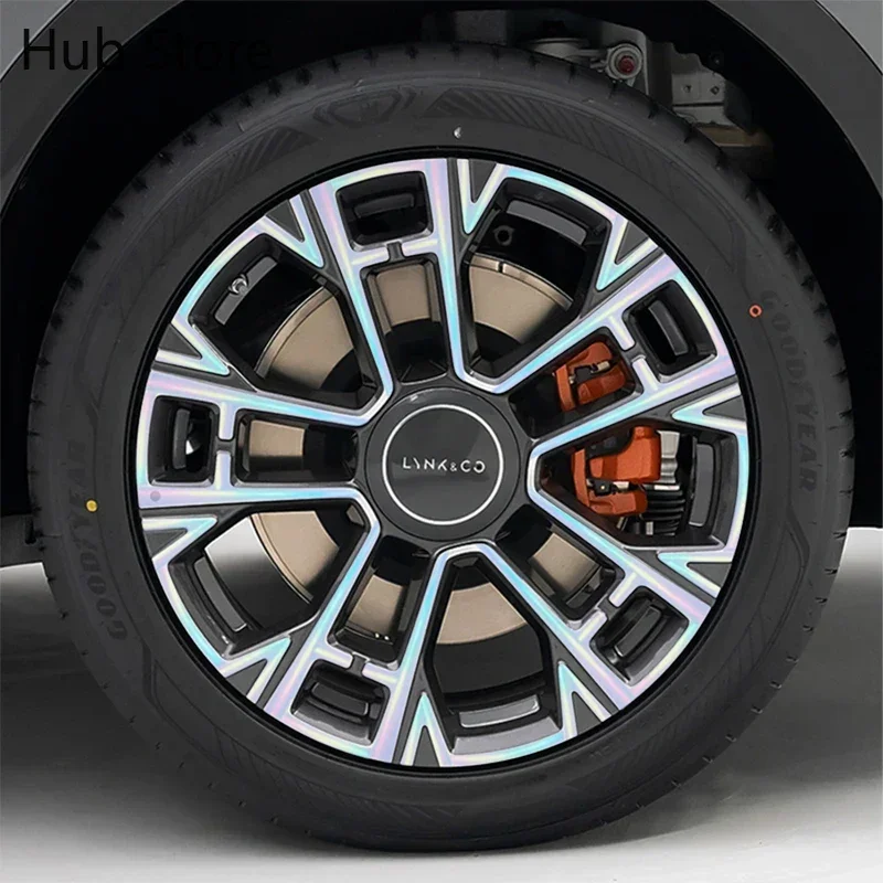 For LYNK&CO 900 21 inches 4 PCS wheel hub stickers personalized modification car film decoration scratch cover