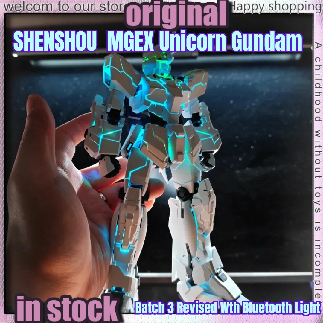 

Новый набор для сборки модели SHENSHOU 1/100 RX-0 2201B MGEX Unicorn Gundam, серия 3, обновленная версия с Bluetooth-подсветкой, модель робота, подарки, игрушки