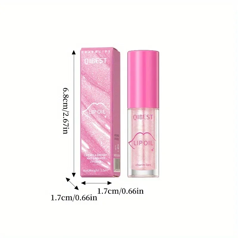 น้ํามันทาปากสี 1 ชิ้น ให้ความชุ่มชื้นยาวนาน ไม่เหนียวเหนอะหนะ บํารุงผิวริมฝีปากเป็นเวลานาน