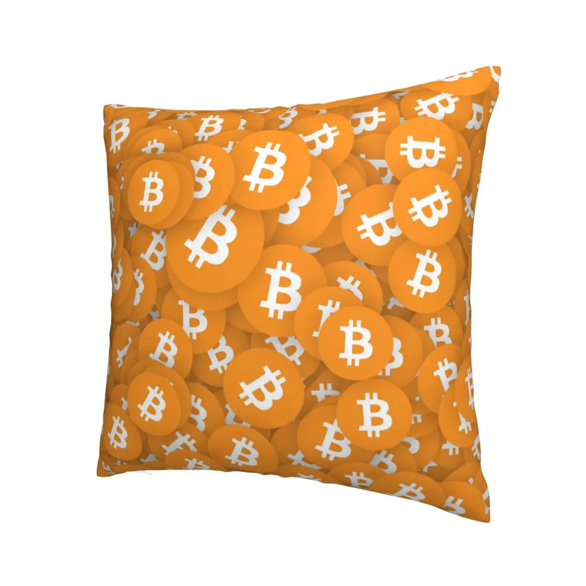 All Pillowcase Bitcoin Virtual Encrypted Digital Currency Backpack Cushion For Home DIY Printed Car Coussin Covers Decorative