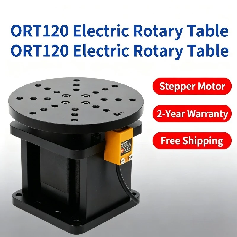 ORT120 Small Stepper Motor Rotary Indexing Table High Precision Electric Rotating Platform Auto Control For Laser Marking