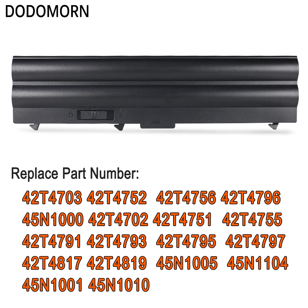 بطارية DODOMORN-لاب توب لينوفو ثينك باد L430 L530 T430 T430I T530 T530 W530 W530 W530I 42T4703 42T4819 57Wh ، 45N1001 45N1000 70 +