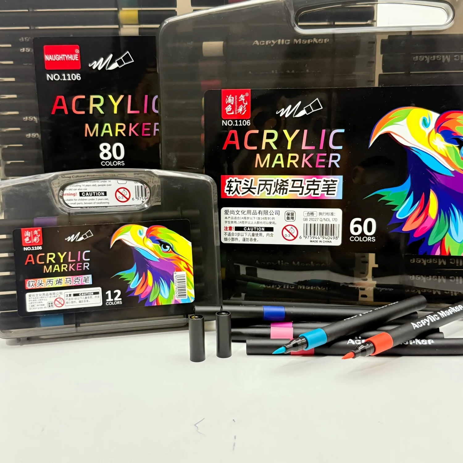 

Набор акриловых маркеров 12/24/36/48/60/80 цветов с мягким кистевым наконечником, водостойкие, нетоксичные, идеально подходят для рисования, скрапбукинга