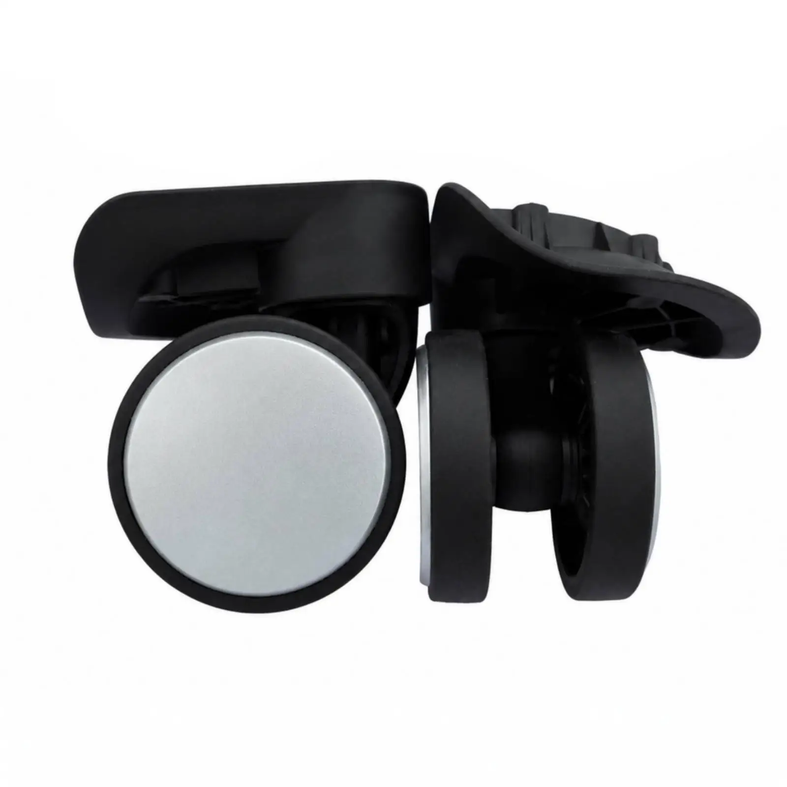 Replaceable Suitcase Wheels PP Caster Wheel with Plate Swivel Design for Luggage Bag Repair Wear Resistant Travel Wheel