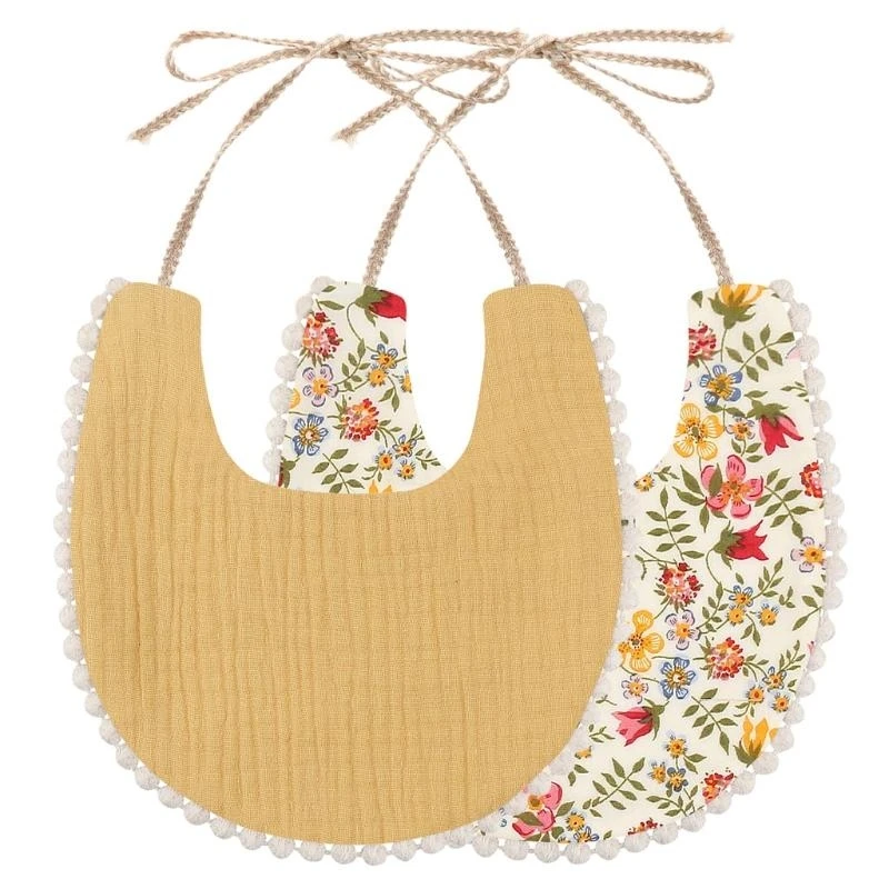 

Toddler Drool Scarf Burp Cloth Baby Feeding Bib Muslin Absorbent Saliva Towel