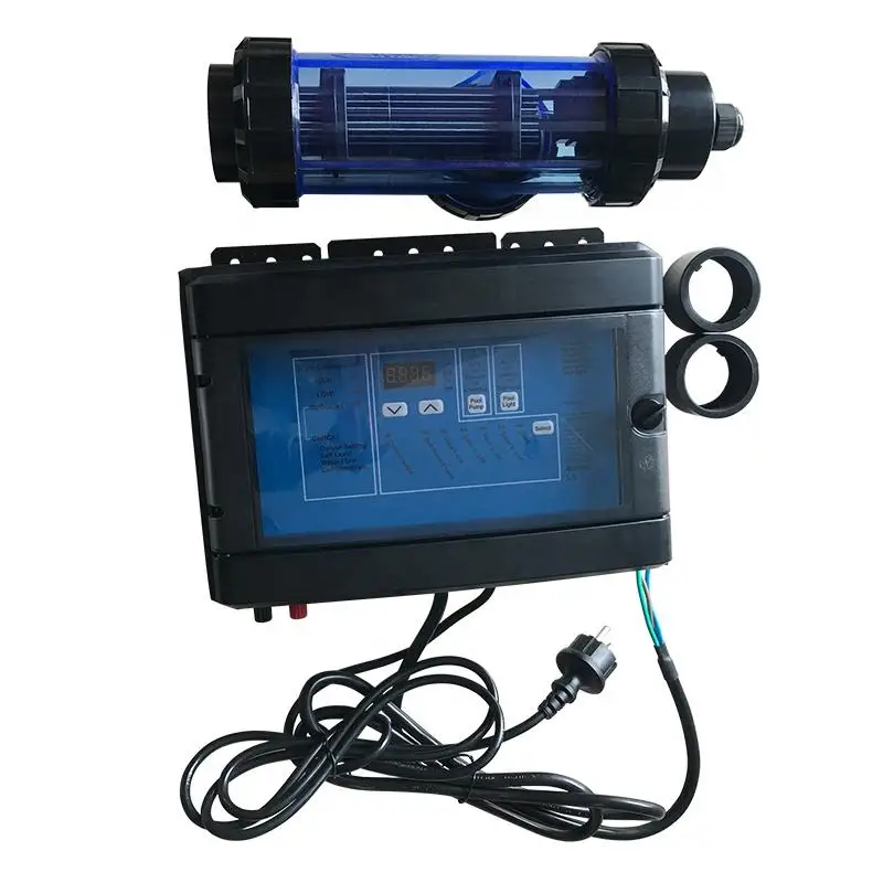 

hit product2022 Hot Sale Salt Water Electrolysis Chlorinator Swimming Pool Salt Chlorine Generator 15g/h Output IPX4 Rated 4000P