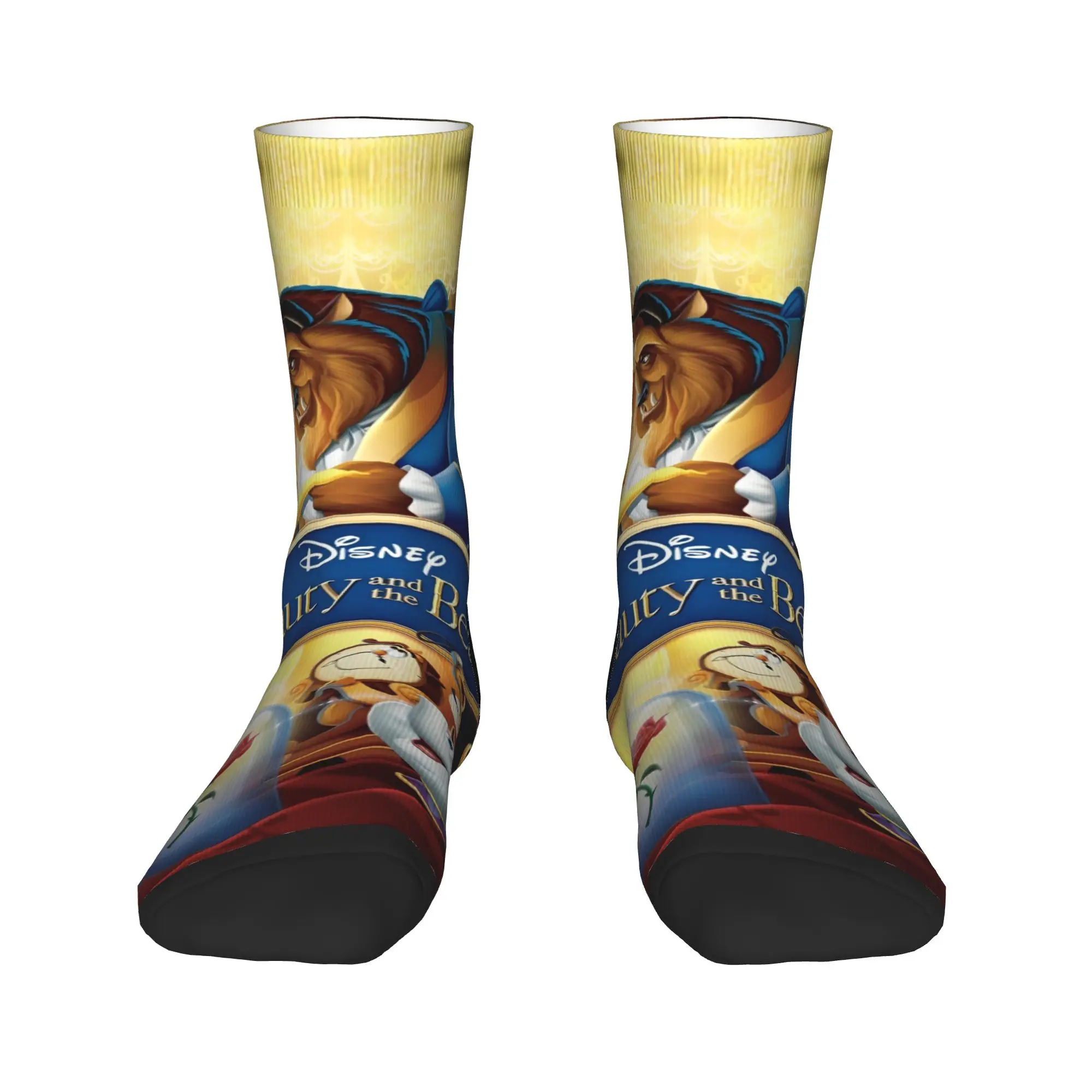 الجمال والوحش الجوارب جوارب عدم الانزلاق الرجال لينة تنفس تسلق الجوارب الشتاء الترفيه الجوارب المطبوعة