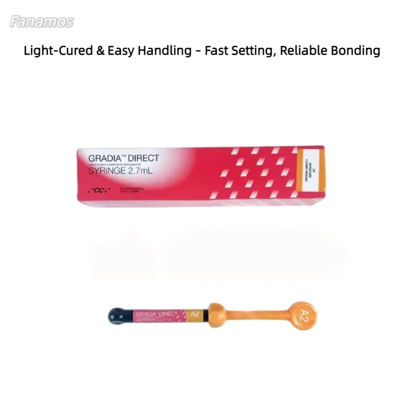 GC Light-Cured Composite Resin, Aesthetic Restorative Filling for Ant/Post Teeth, High Strength Dental Repair Material