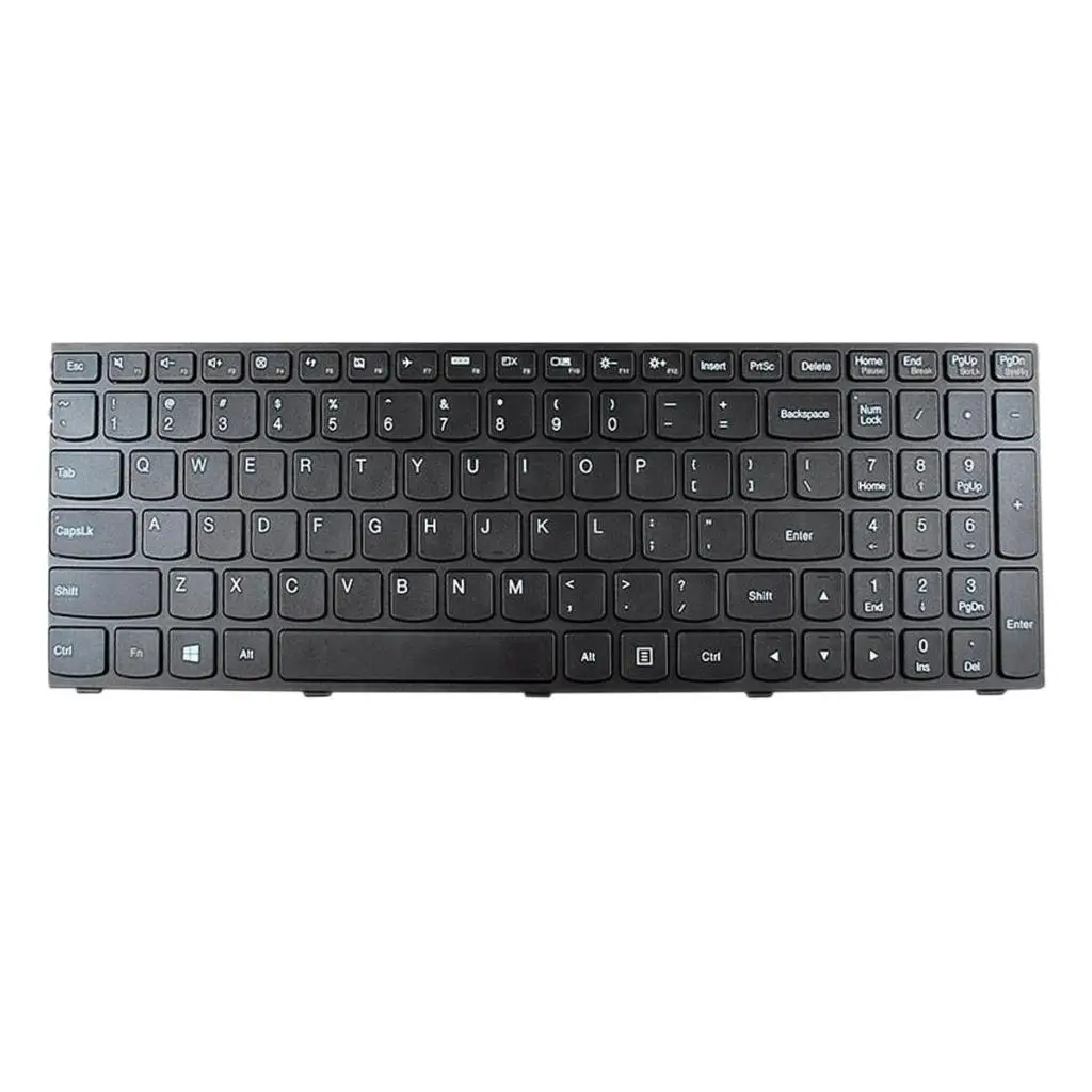 Keyboard Red Backlit US English Black Plastic Illuminated Replacement for IBM Lenovo Ideapad G50 Series Laptop