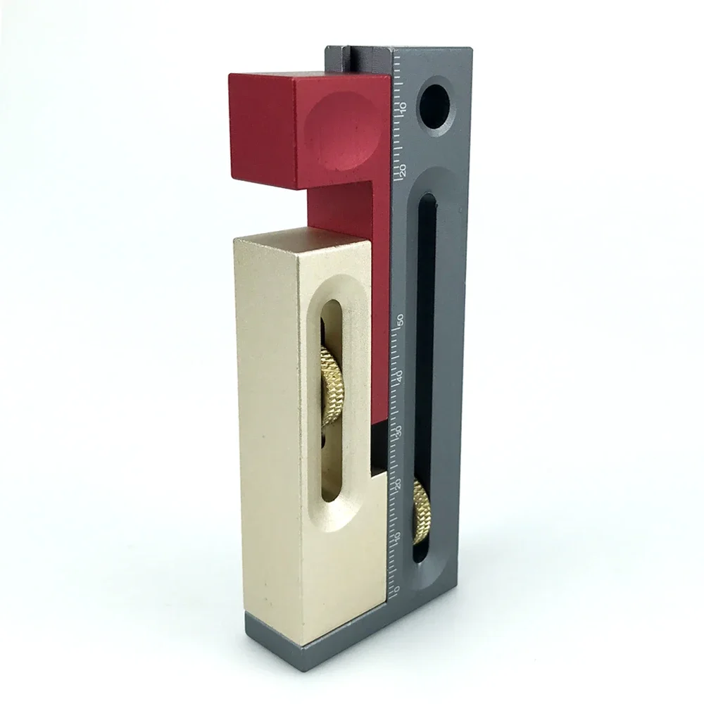 

Saw Table Slot Regulator 50mm Adjuster Mortise Tenon Dovetail Groove Anti-Shed Design Seam Length Adjustment Tool