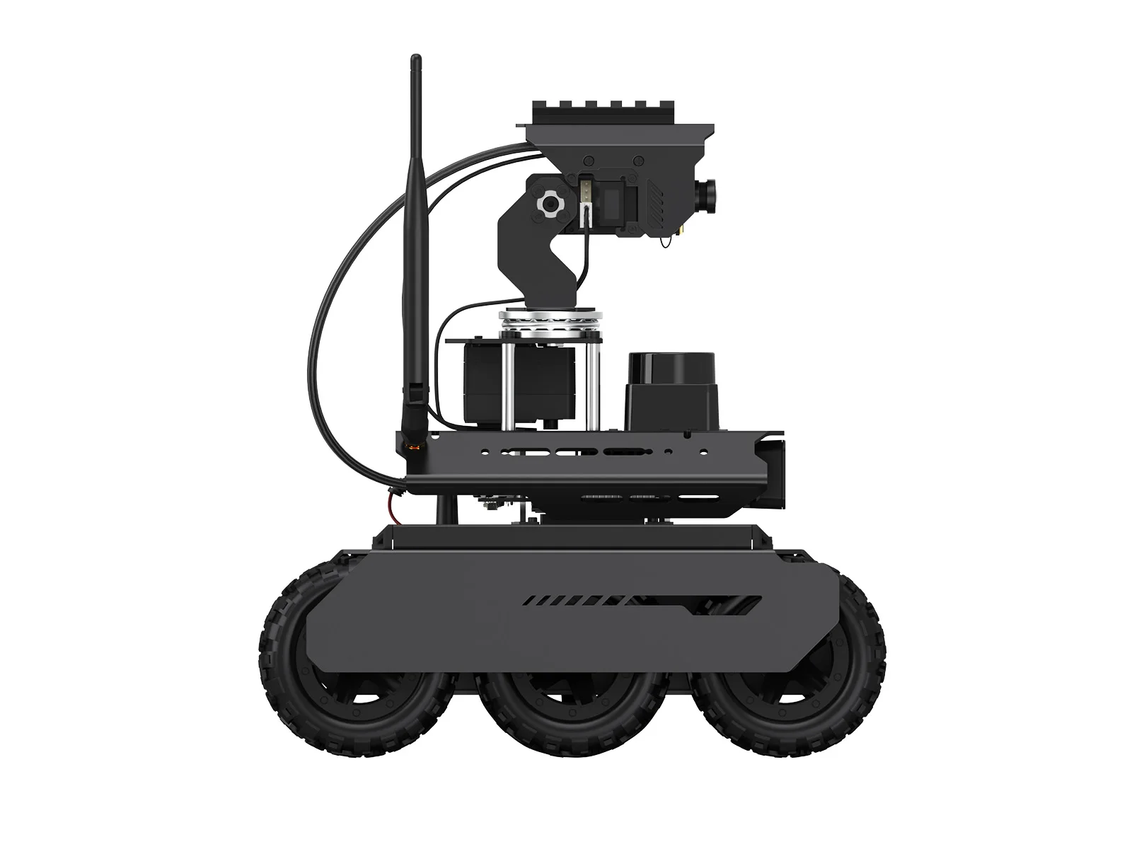 Waveshare UGV Rover ROS 2 Robot 4WD AI de código abierto de 6 ruedas para placa de la serie Jetson Orin, controladores duales, 360 °   Flexible