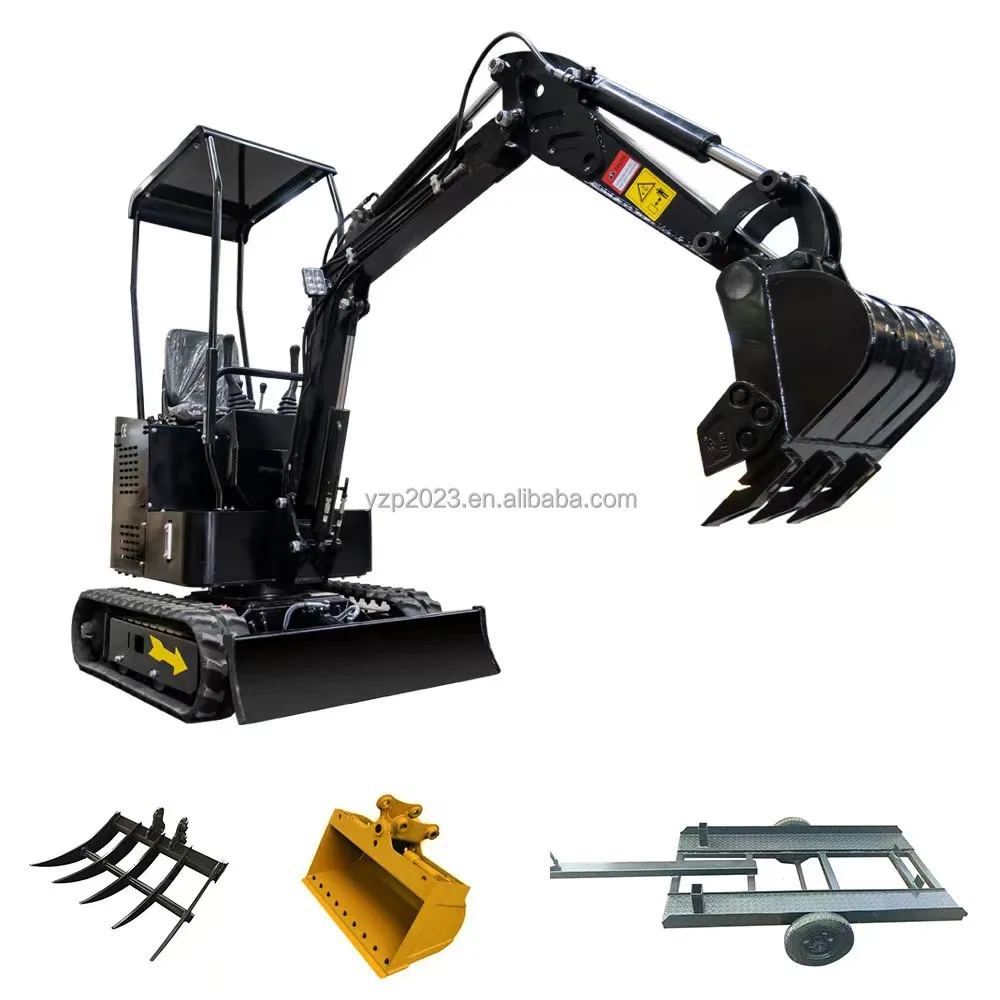 1.5 Tonne Mini Multifunctional Crawler Excavator