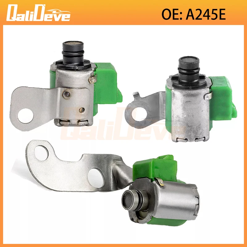 A245E 3PCS Solenoide de Control de Cambio de Transmisión S1 S2 SL para Toyota Corolla Matrix 1.8L A246E 35250-12010 35250-12020 35250-12030