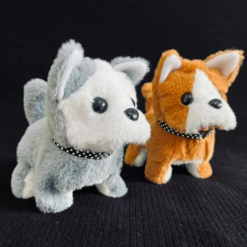 1 stuks kindvriendelijke puppypop met riem, elektronisch blaffend en lopend knuffel als cadeau
