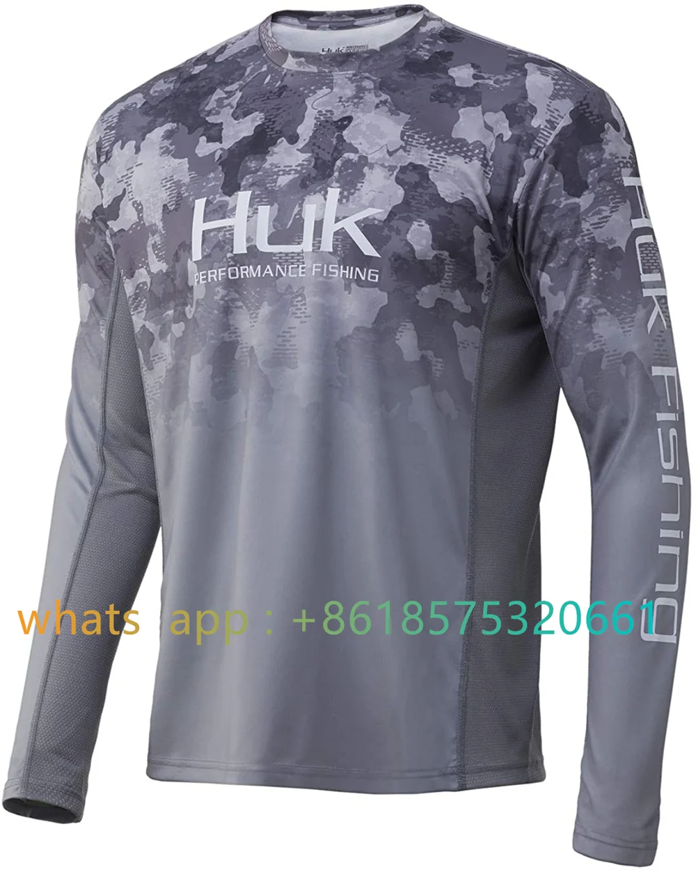 

Huk Men's Icon X Camo Upf 50+ Long-sleeve Fishing Shirt Fishing Shirt Performance Fishing Shirt Sunscreen Anti-uv Fishing Jersey