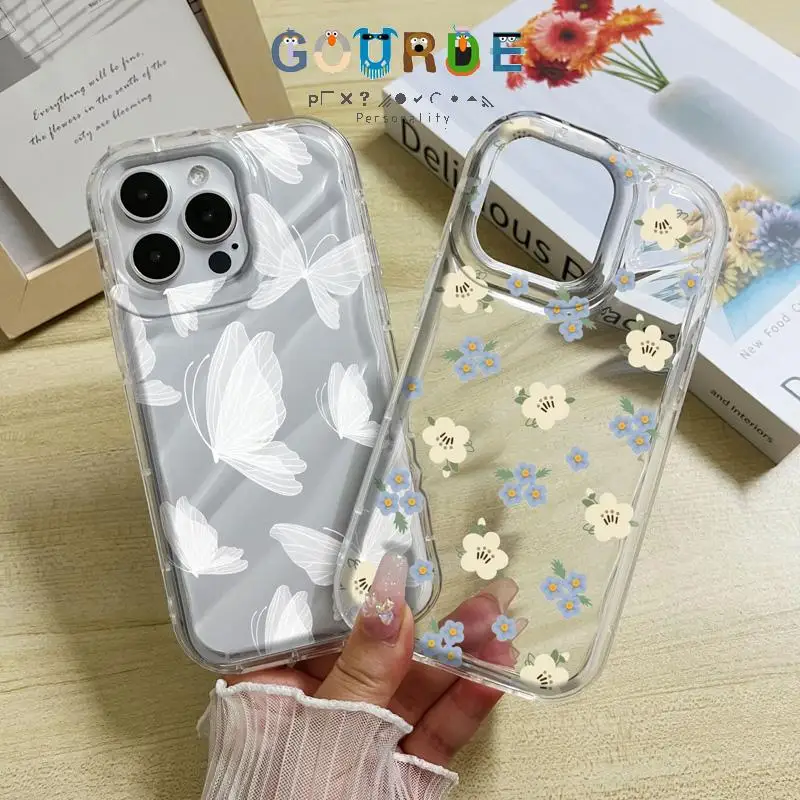 

Gourde Beautiful Flower Butterfly Patterns Phone Case for Iphone 16 15 14 12 13 11 Pro Max Ip 7 8 Plus Iphon X Xs Xr Xs Max