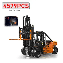 Technical App-Controlled Heavy-Duty Forklift RC Truck Construction Machine Model Mould King Building Blocks Toys Christmas Gift