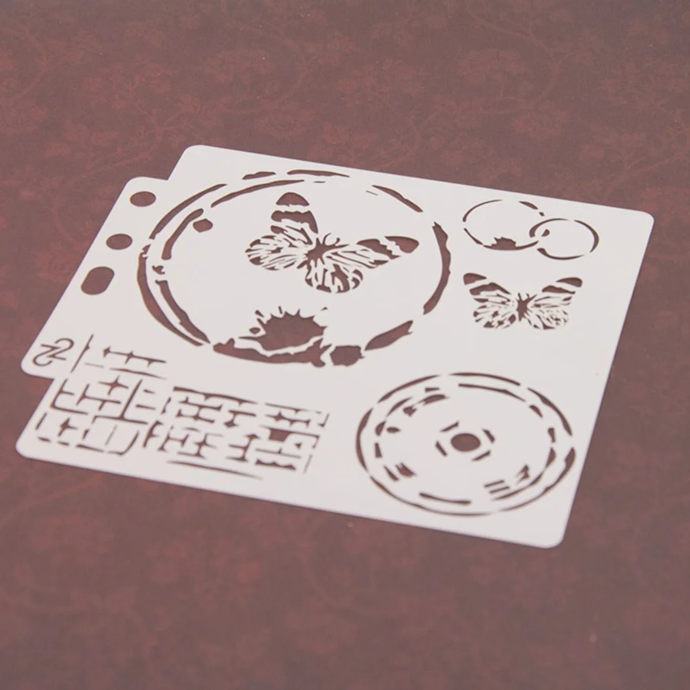 

Assorted Pattern Drawing Stencils Washable Eco Plastic for Paper Crafts Scrapbooking DIY Drawing Stencils Templates