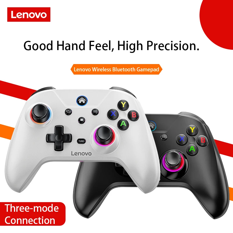 Lenovo S02 Wireless Bluetooth Gamepad Wired/BT/2.4G Tri-Mode Left and Right Dual Hall Triggers Support Switch/Pc/IOS Android/TV