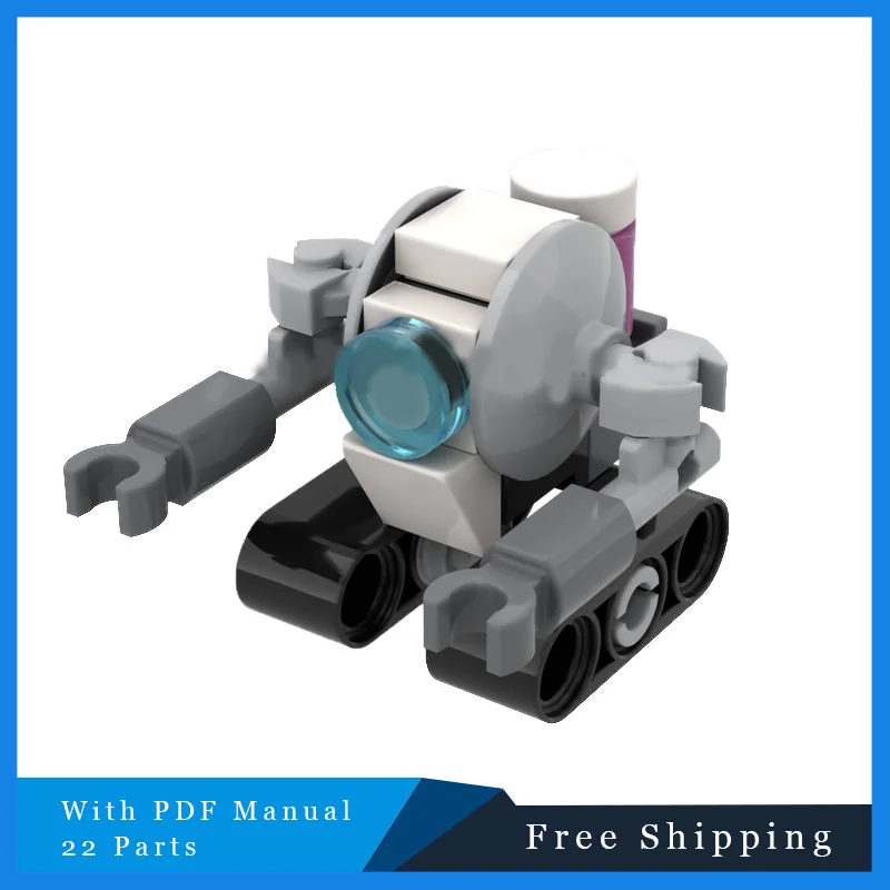 

22-детали Star Battle Series, мини-разведка космоса, интеллектуальный робот, строительный блок, модель, детская сборка «сделай сам», праздничные подарки