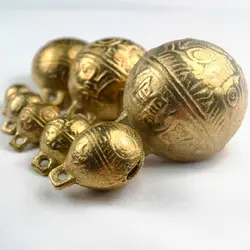 Chinese Style Copper Lucky Bell Pendant Used for Making Ankle Bracelets and Pet Pendants New