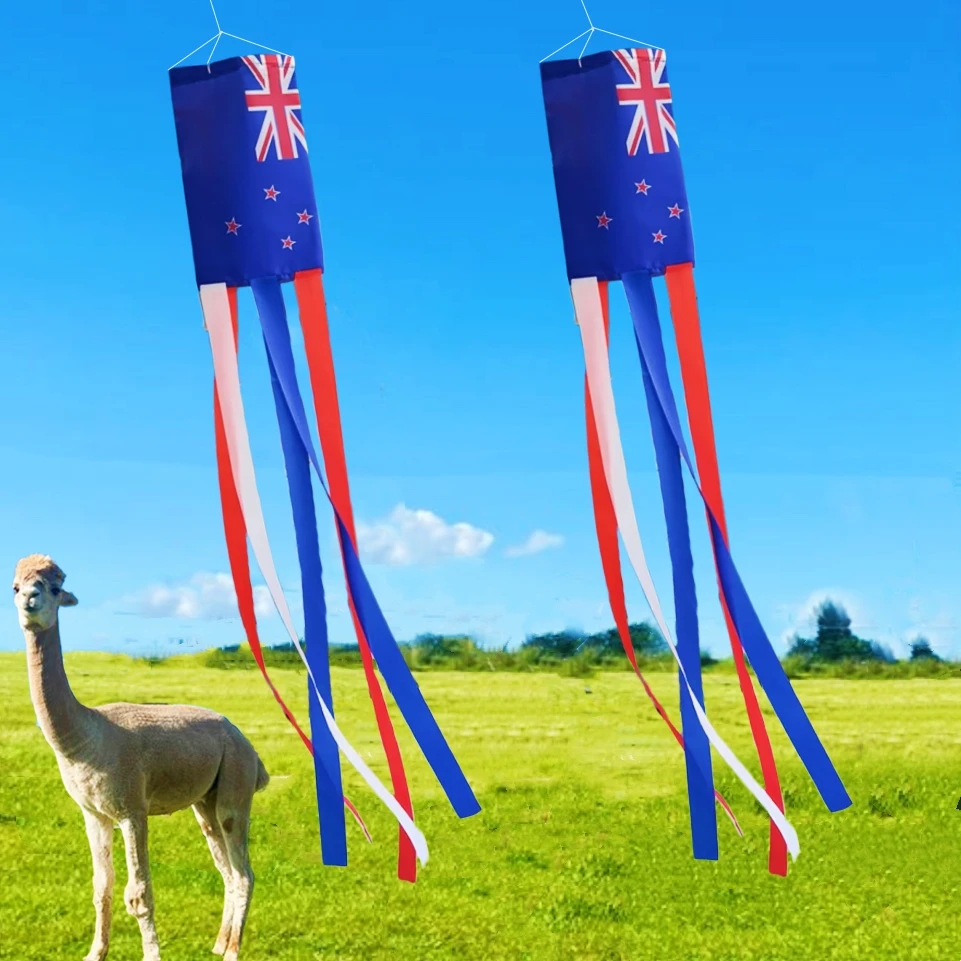 

1 pcs, New Zealand National Flag Outdoor Windsock, New Zealand National Day Party Celebration Garden Double-side Printing
