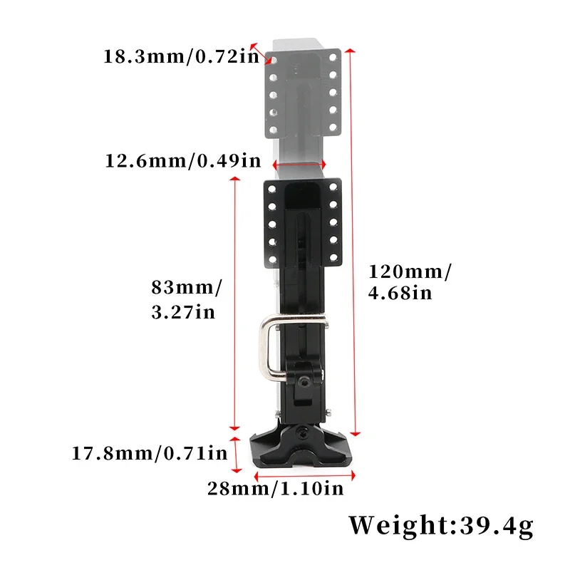 Metal Bracket Landing Gear for 1/14 Tamiya RC Truck SCANIA 770S R620 VOLVO BENZ Arocs MAN TGX LESU Car Accessories